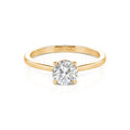 Custom Ultra Thin Solitaire Wedding Ring