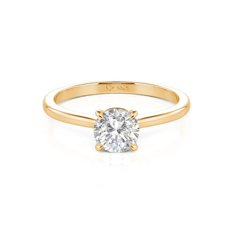 Custom Ultra Thin Solitaire Wedding Ring