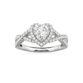 Classic Heart Twist Custom Promise Ring Sterling Silver